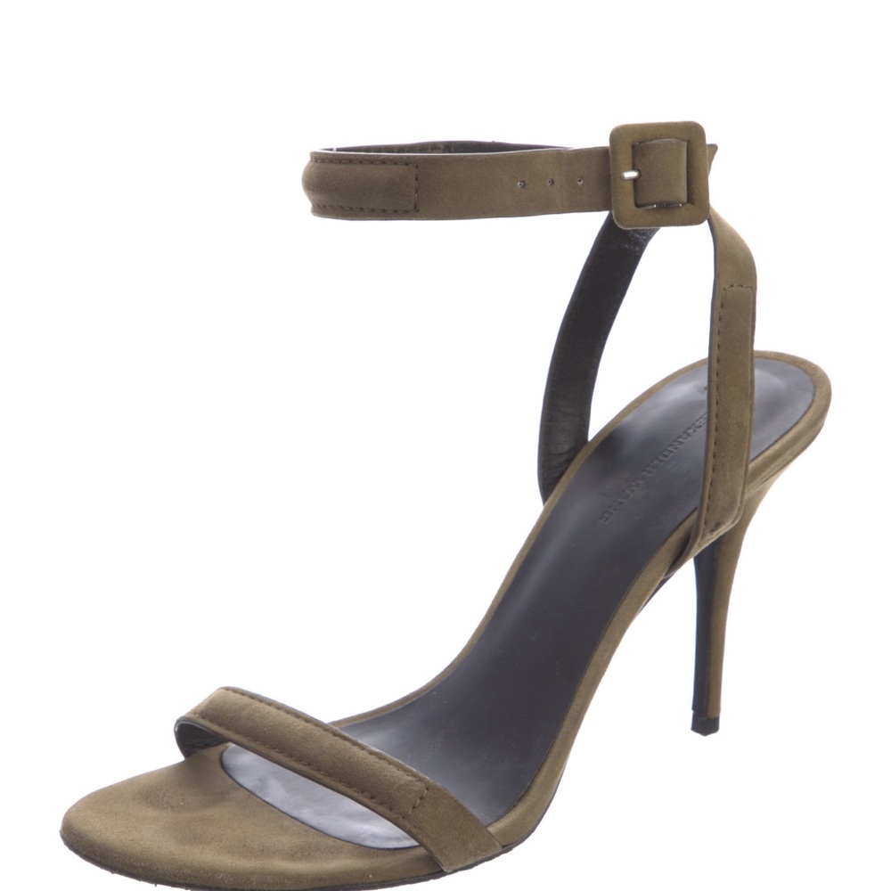 Alexander Wang Green Suede Heels